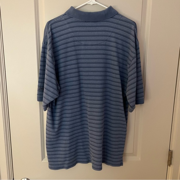 Vintage mens striped short sleeve polo shirt | size Extra Large - Picture 10 of 10